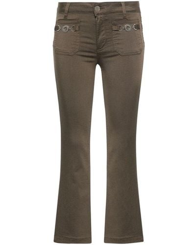 Liu Jo | Pantaloni design svasato | female | VERDE | 30 - Grigio