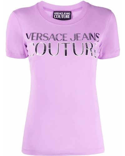 Versace T-Shirt In Cotone Con - Rosa