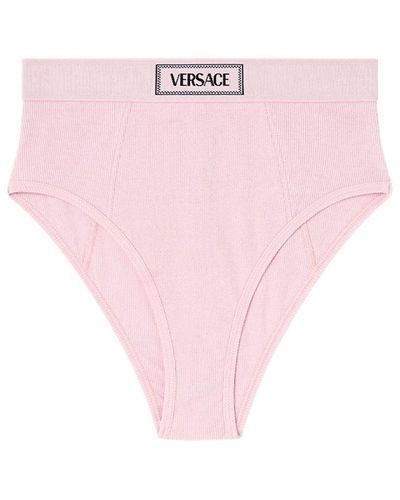 Versace Slip con banda logo - Rosa