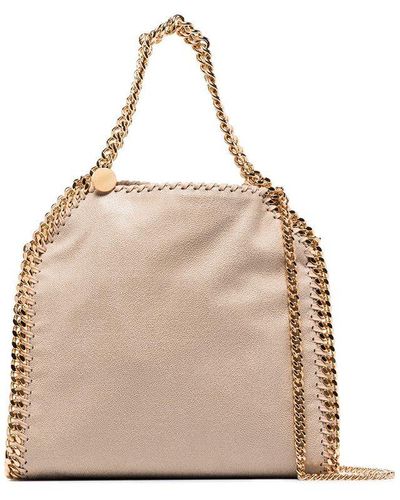 Stella McCartney Borsa Mini 3chain Falabella In Similpelle - Neutro