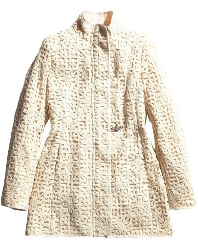 Fay Virginia Crochet Coat - Natural