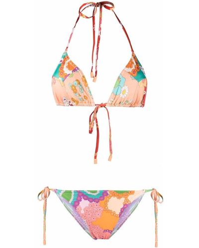 Zimmermann Bikini con stampa floreale - Multicolore