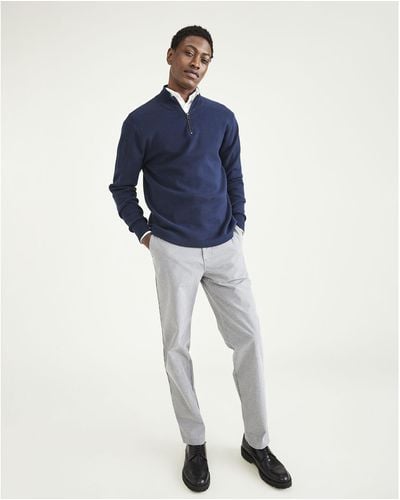 Dockers Regular Fit Quarter Zip Sweater - Negro