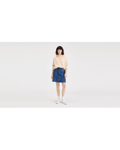 Dockers Button Front Mini Skirt - Noir