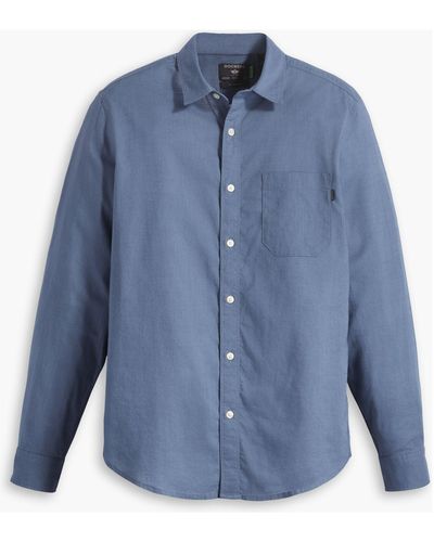 Dockers Button - Up Slim Fit Shirt - Azul