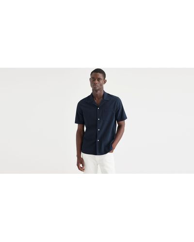 Dockers Regular Fit Camp Collar Shirt - Negro