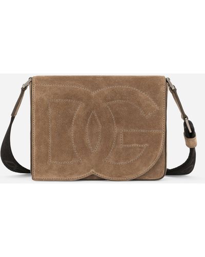 Dolce & Gabbana Mittelgroße Umhängetasche DG Logo Bag - Braun