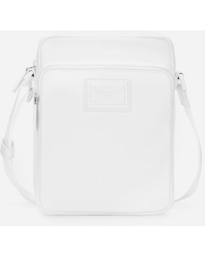 Dolce & Gabbana Faux Leather Crossbody Bag - White