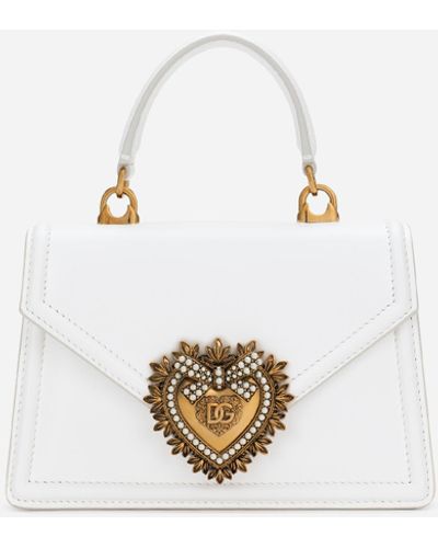 Dolce & Gabbana Devotion Mini Glitter Top-Handle Bag