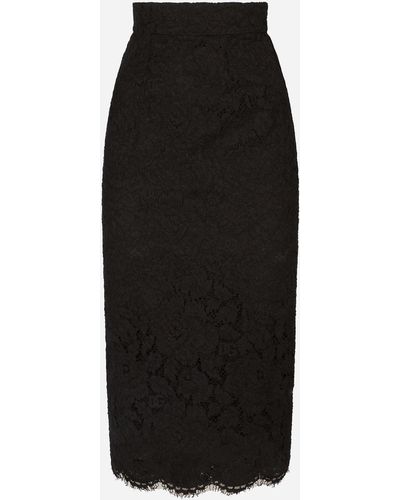 Black Lace Midi Skirts for Women - Up to 78% off | Lyst