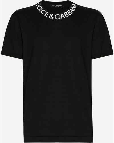 Dolce & Gabbana T-shirt ras de cou à imprimé Dolce&Gabbana - Noir