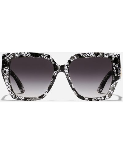 Dolce & Gabbana Lunettes de soleil DG Crossed - Gris