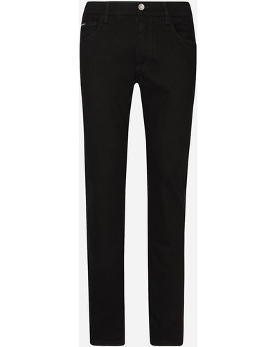 Dolce & Gabbana Black wash slim-fit stretch jeans - Negro