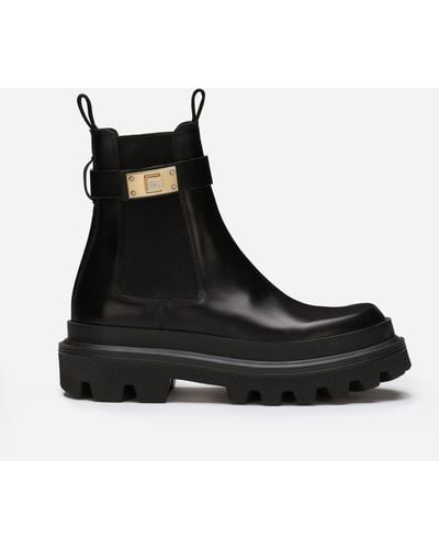 Dolce & Gabbana Chelsea Ankle Boots - Black