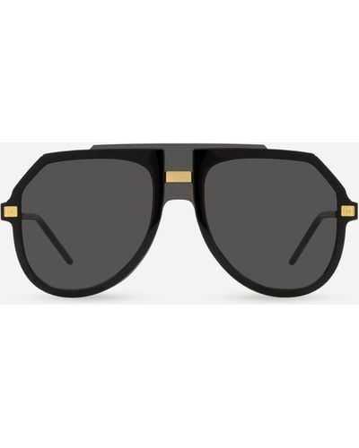 Dolce & Gabbana Gafas de sol con montura oversize - Negro