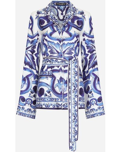 Blue Dolce & Gabbana Nightwear and sleepwear for Women | Lyst