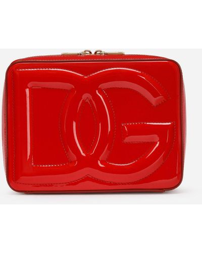 Dolce & Gabbana DG Logo Bag camera bag media in vernice - Rosso