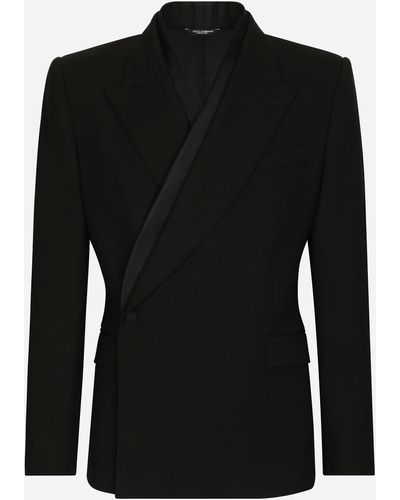 Dolce & Gabbana Double-breasted Sicilia-fit Jacket - Black
