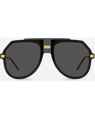 Dolce & Gabbana Gafas de sol con montura oversize - Negro