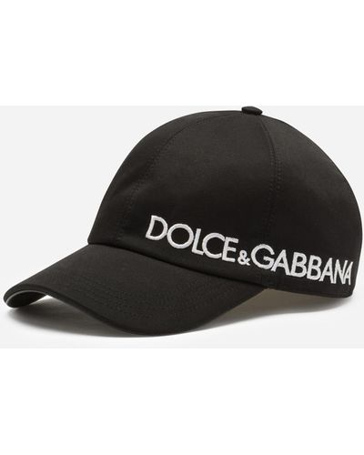 Dolce & Gabbana Baseball Cap With Embroidery - Black