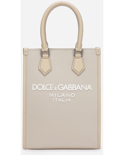 Dolce & Gabbana Bolso pequeño de nailon con logotipo engomado - Neutro