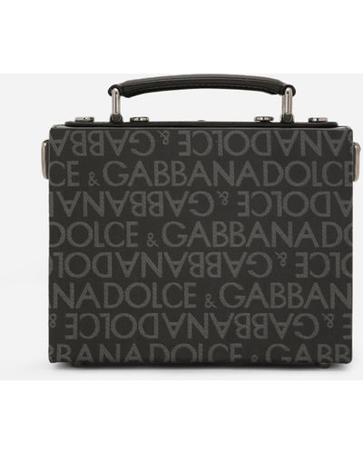 Dolce & Gabbana Sac Box en jacquard enduit - Noir