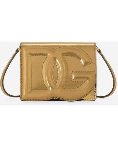 Dolce & Gabbana Kleine Umhängetasche DG Logo Bag - Mettallic