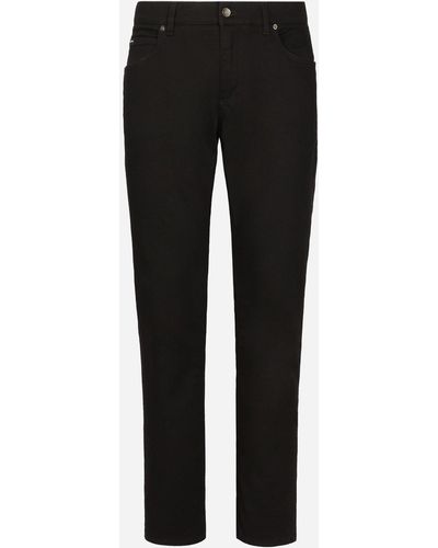 Dolce & Gabbana Regular-Fit Wash Stretch Jeans - Black