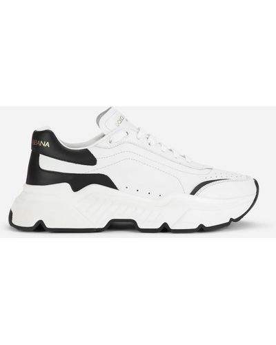Dolce & Gabbana Nappa Leather Daymaster Trainers - White