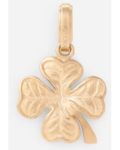 Dolce & Gabbana Good Luck yellow gold charm - Blanco