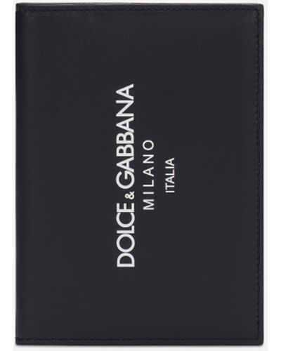 Dolce & Gabbana Porte-passeport en cuir de veau - Blanc