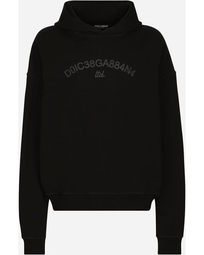 Dolce & Gabbana Kapuzensweatshirt Dolce&Gabbana-Logoprint - Schwarz