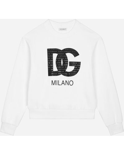 Dolce & Gabbana Felpa Giroc..Lung - White