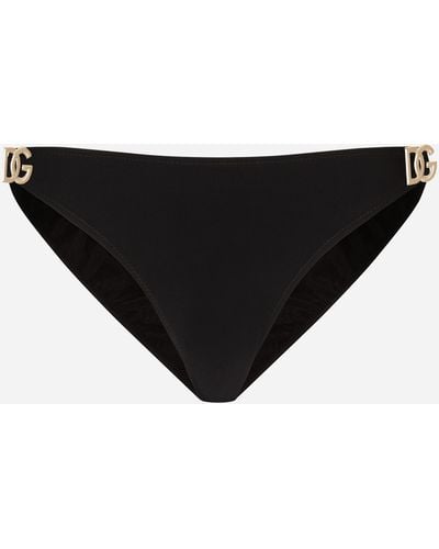 Dolce & Gabbana Bikini bottoms with DG logo - Nero