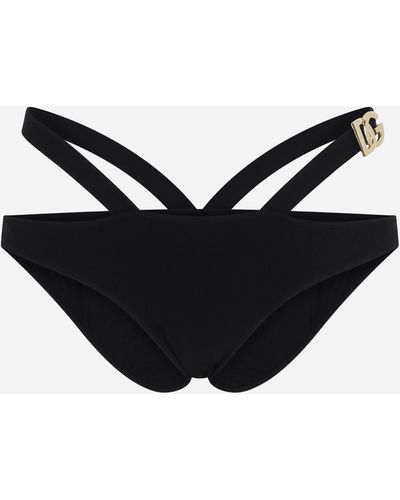 Dolce & Gabbana Bikini bottoms with lacing - Negro
