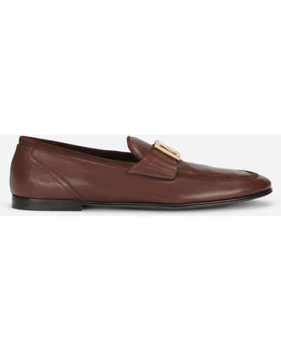 Dolce & Gabbana Calfskin slippers - Braun