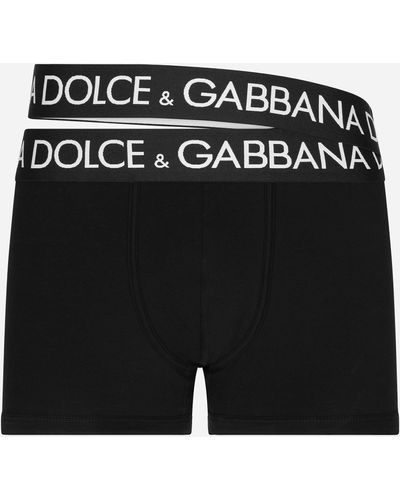 Dolce & Gabbana Double Band Boxer Briefs - Black