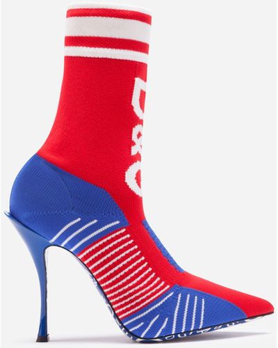 Dolce & Gabbana Logo Sock Boot - Red