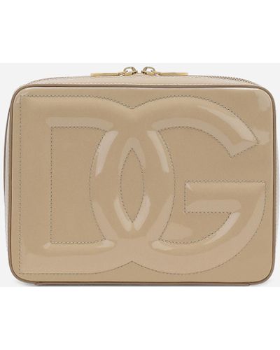 Dolce & Gabbana DG Logo Camera Bag mittelgroß - Natur