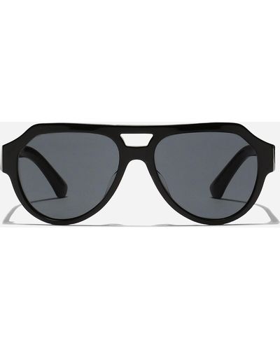 Dolce & Gabbana Mirror Logo Sunglasses - Black