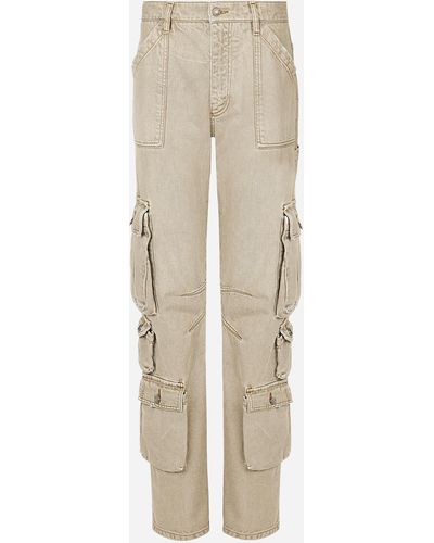 Dolce & Gabbana Denim Cargo Pants - Natural