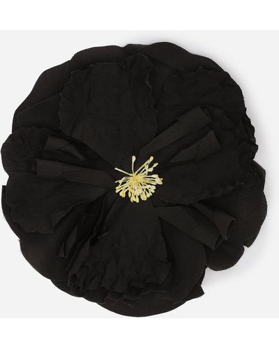 Dolce & Gabbana Spilla Con Fiore - Black