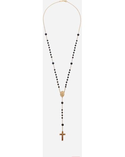 Dolce & Gabbana Rosary Necklace - Metallic