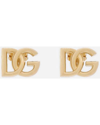 Dolce & Gabbana Ohrringe DG-Logo - Weiß