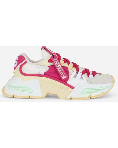 Dolce & Gabbana Sneaker Air Master Aus Materialmix - Pink
