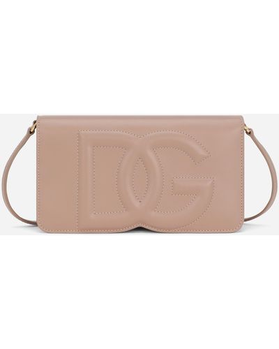 Dolce & Gabbana Phone Bag DG Logo - Pink