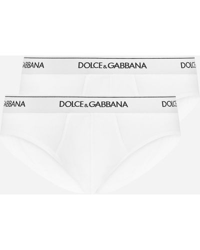 Dolce & Gabbana Bi-Pack Midi-Slip Baumwollstretch - Mehrfarbig