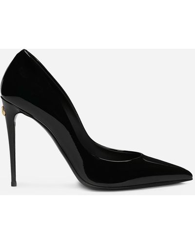 Dolce & Gabbana Escarpins en cuir verni - Noir