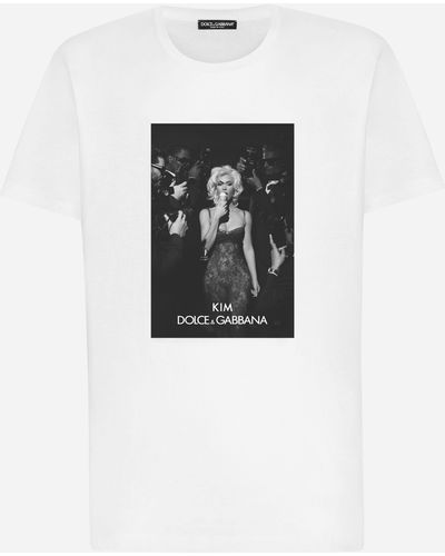 Dolce & Gabbana "ciao, Kim" Ice Cream-print T-shirt - White