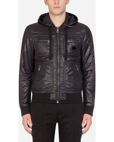 Chamarra de piel dolce gabbana sale